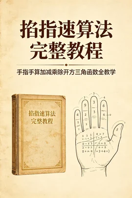 传统手指速算学习手册：初级到高阶数学心算速算实用资料【2.4MB】