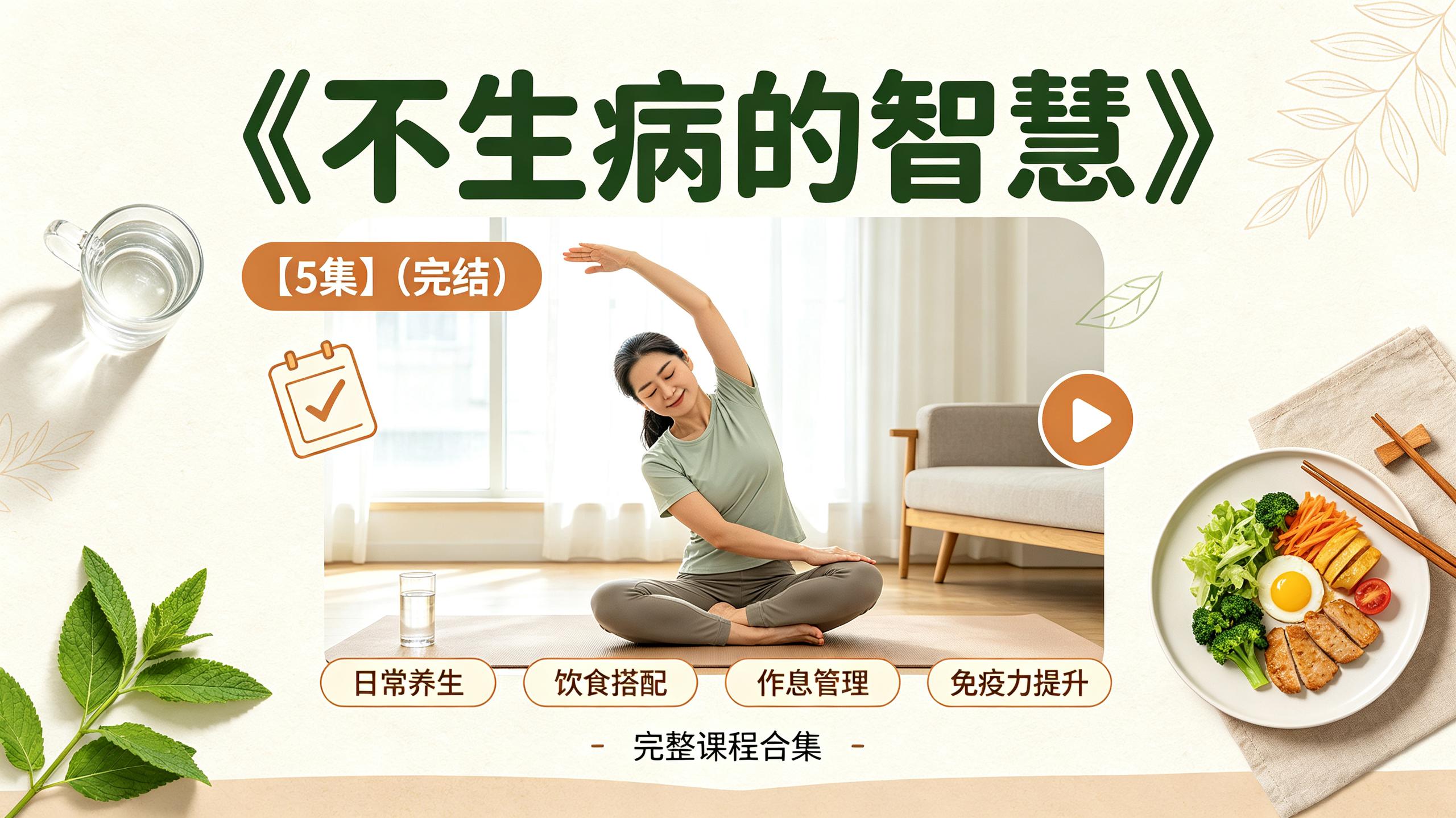 中医课程《不生病的智慧》【5集】(完结)