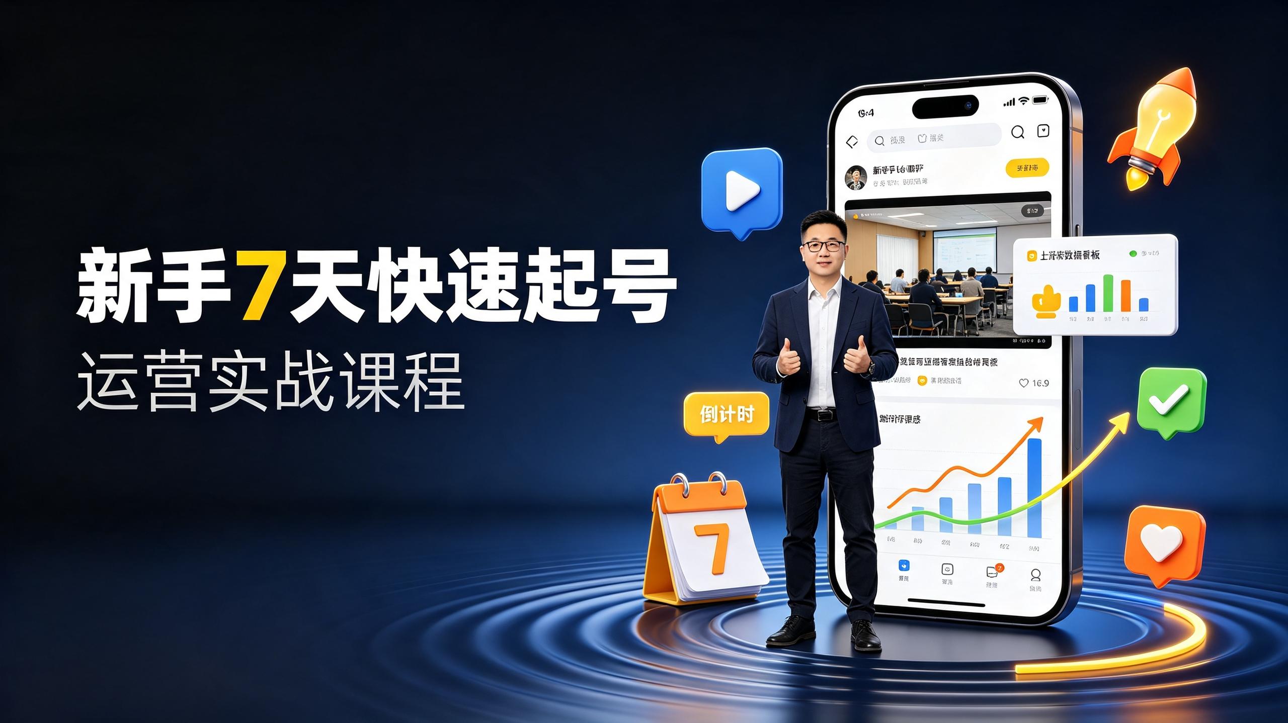 网红叫兽-新手7天快速起号:dou+起号运营实战课程